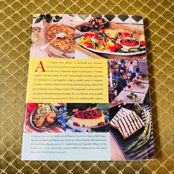 Bon Appetit Weekend Entertaining: A Cookbook, Menu Planner Sourcebook Hardcover - Picture 2 of 7